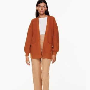 Aritzia Wilfred Unwind Cardigan (copper, 2XS)